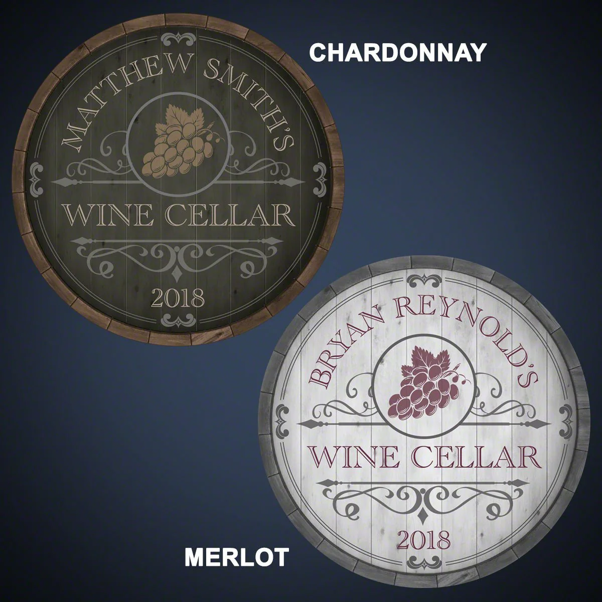 Beauteous Barrel Custom Wine Cellar Sign (2 Colors) - Wine Decor Wall Art - Image 6
