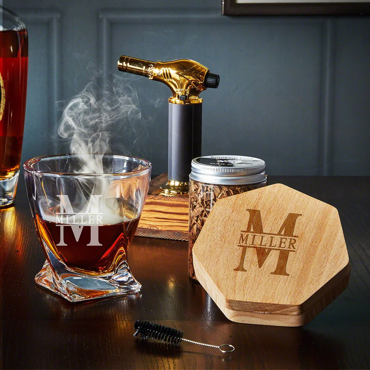 Black Diamond Custom 6 pc Bourbon Smoker Kit w Glass - Image 4