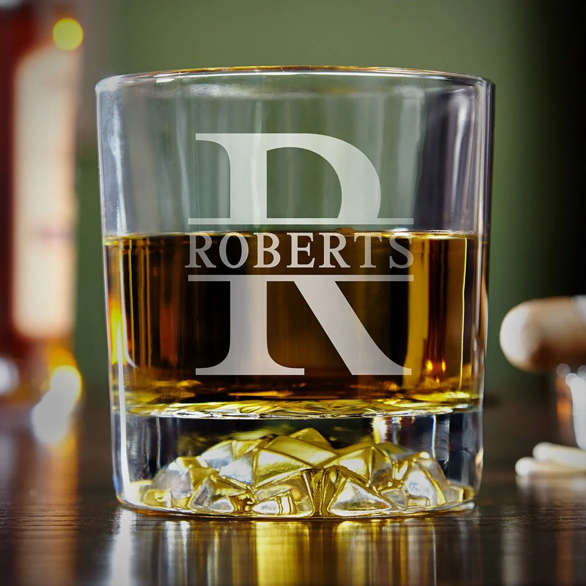 Black Diamond Personalized Whiskey Smoker Kit - 9pc Set w Glacier Glasses - Image 9
