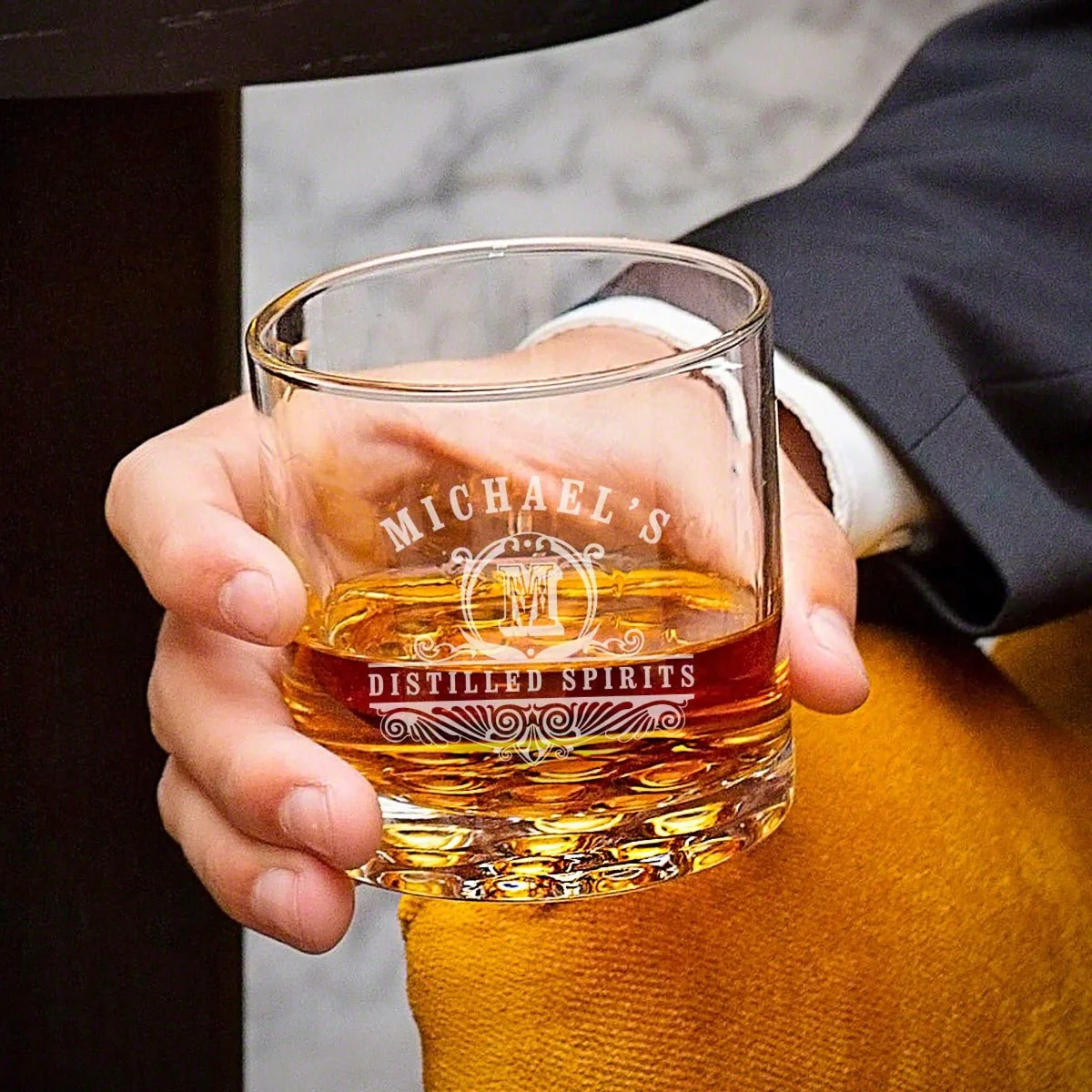 Engraved Whiskey Stone Gift Set with Buckman Glasses - Image 7
