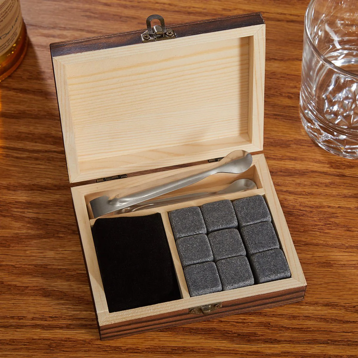 Classic Groomsman Personalized Whiskey Stones Gift Set - Image 4