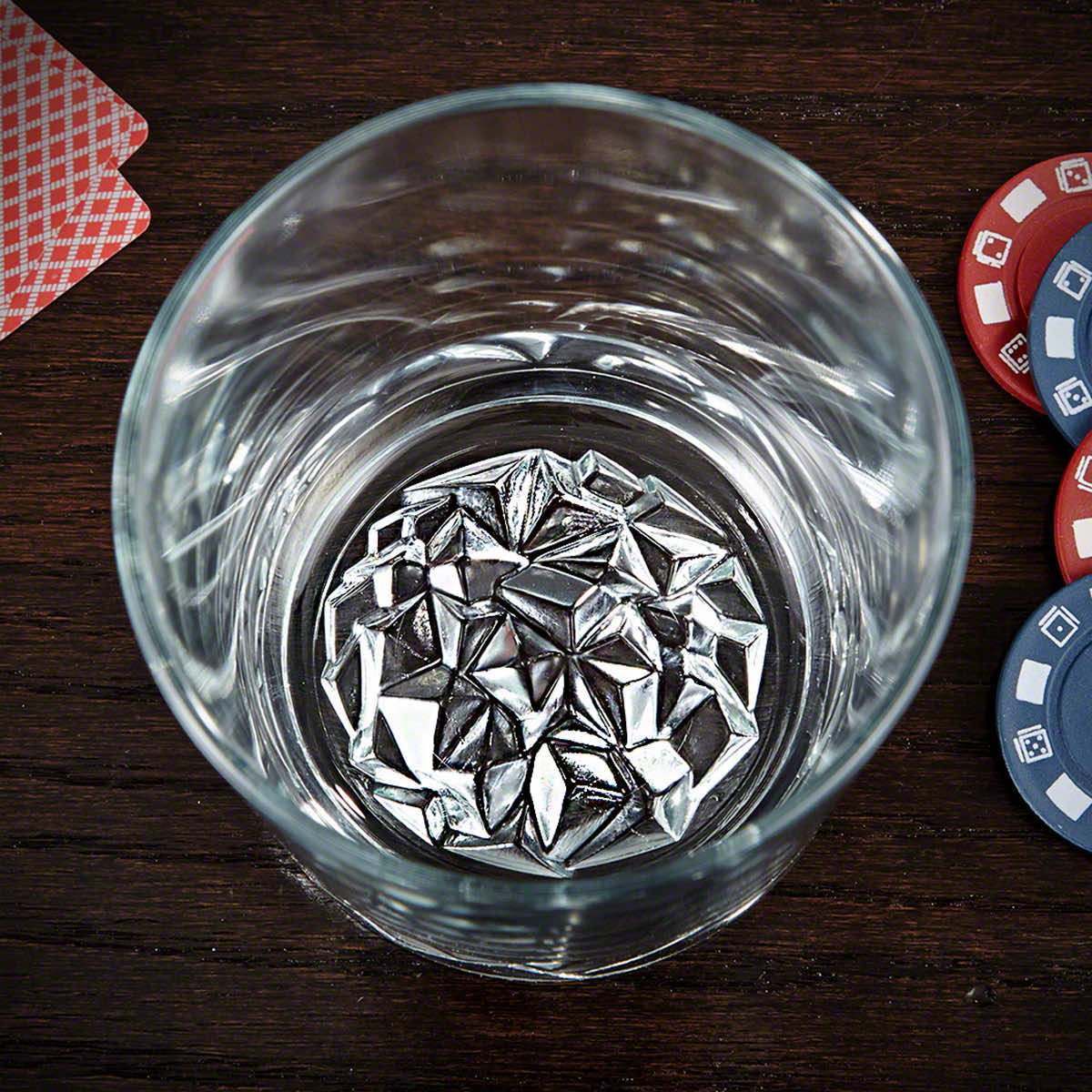 Monogrammed Bourbon Glasses with Glacier Bottom - Set of 4 - Image 8