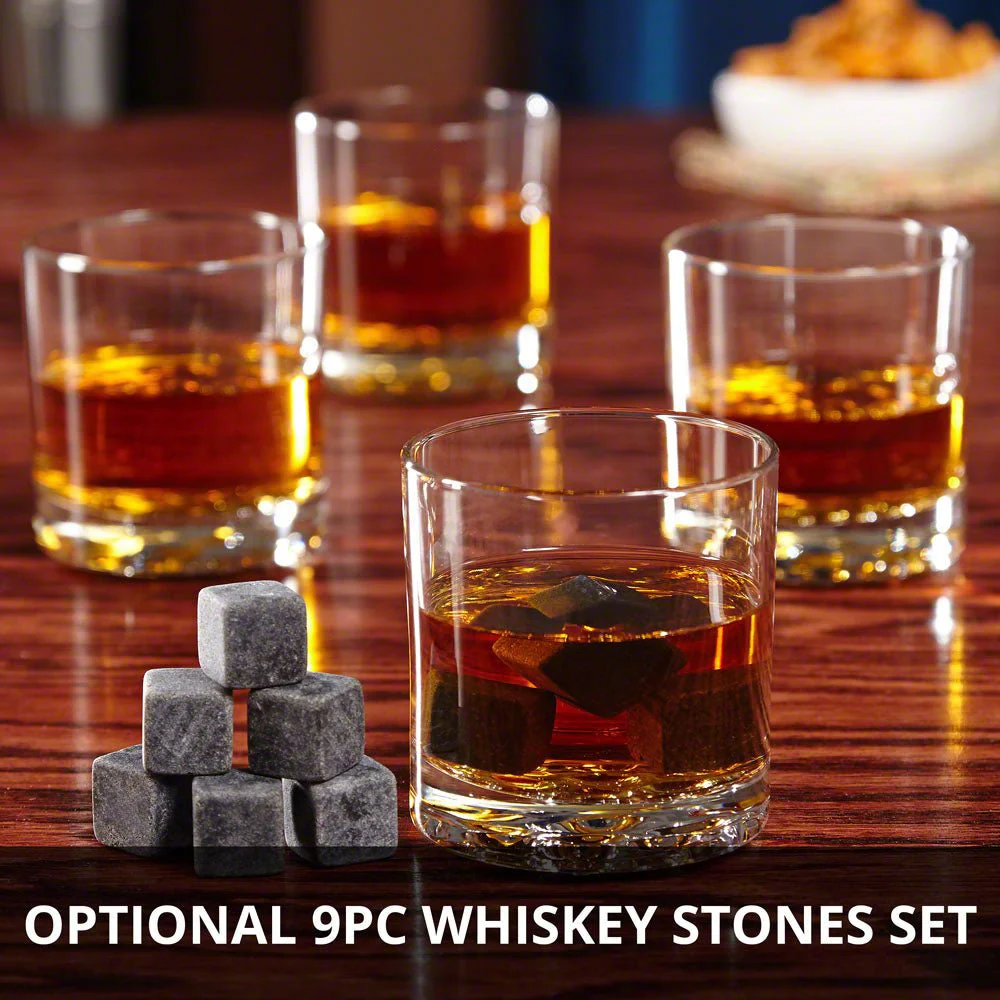 Whiskey Decanter Set with 4 Buckman Whiskey Glasses - Image 10