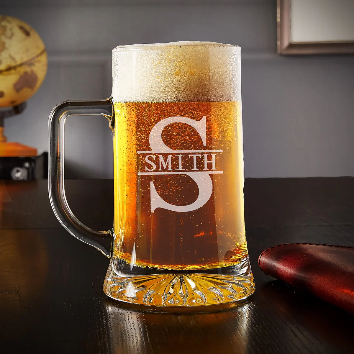 Custom Groomsmen Beer Mug Gift Ideas - Set of 6 Cigar Lighter & Beer Gifts - Image 4