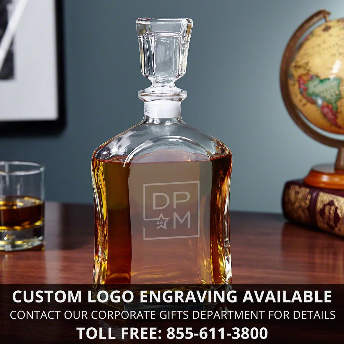 Customized Groomsmen Gifts Set of 5 Argos Decanters - Classic Groomsmen Design - Image 6