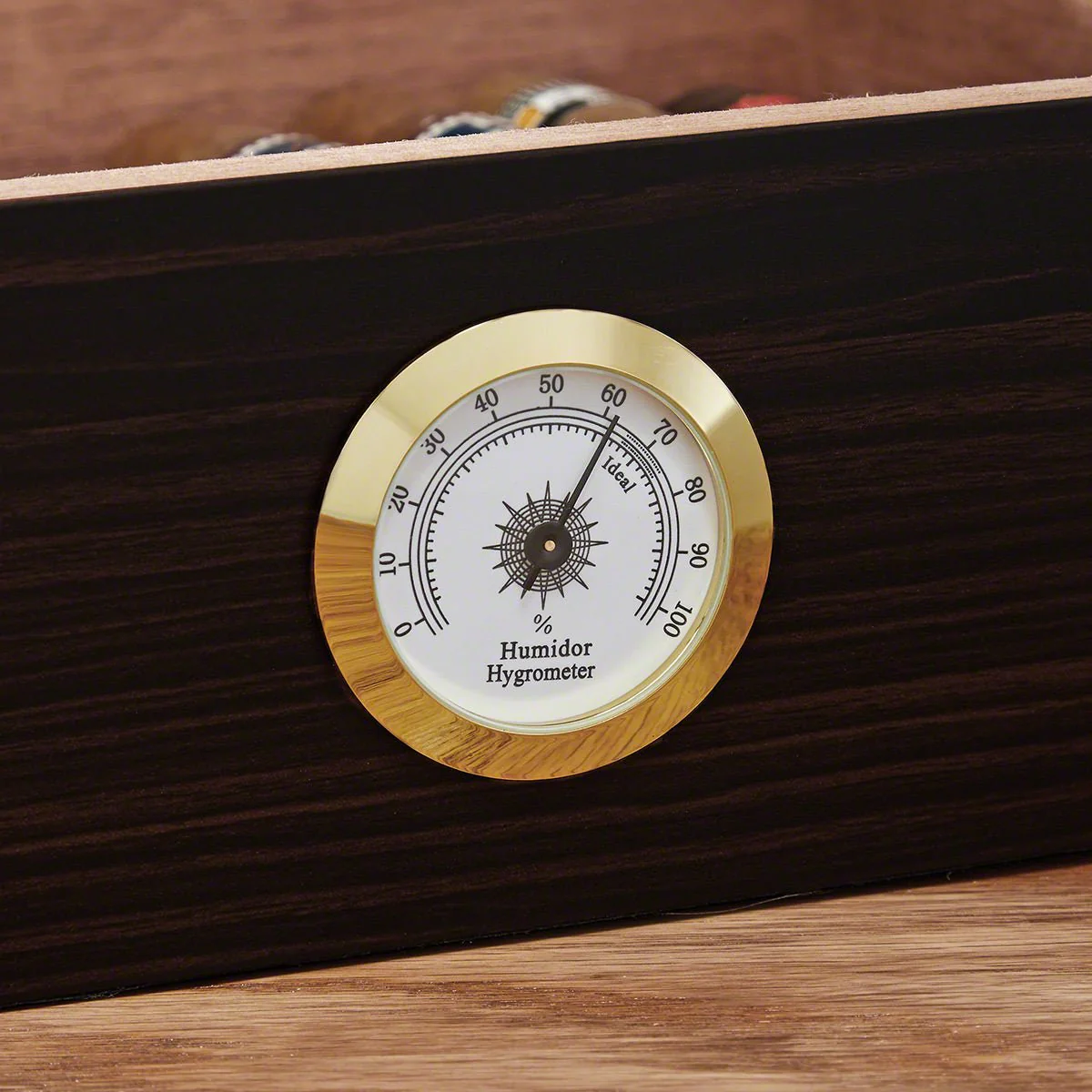 Cigar Gift Set 6pc with Dante Cedar Cigar Humidor & Custom Cigar Glasses - Image 6