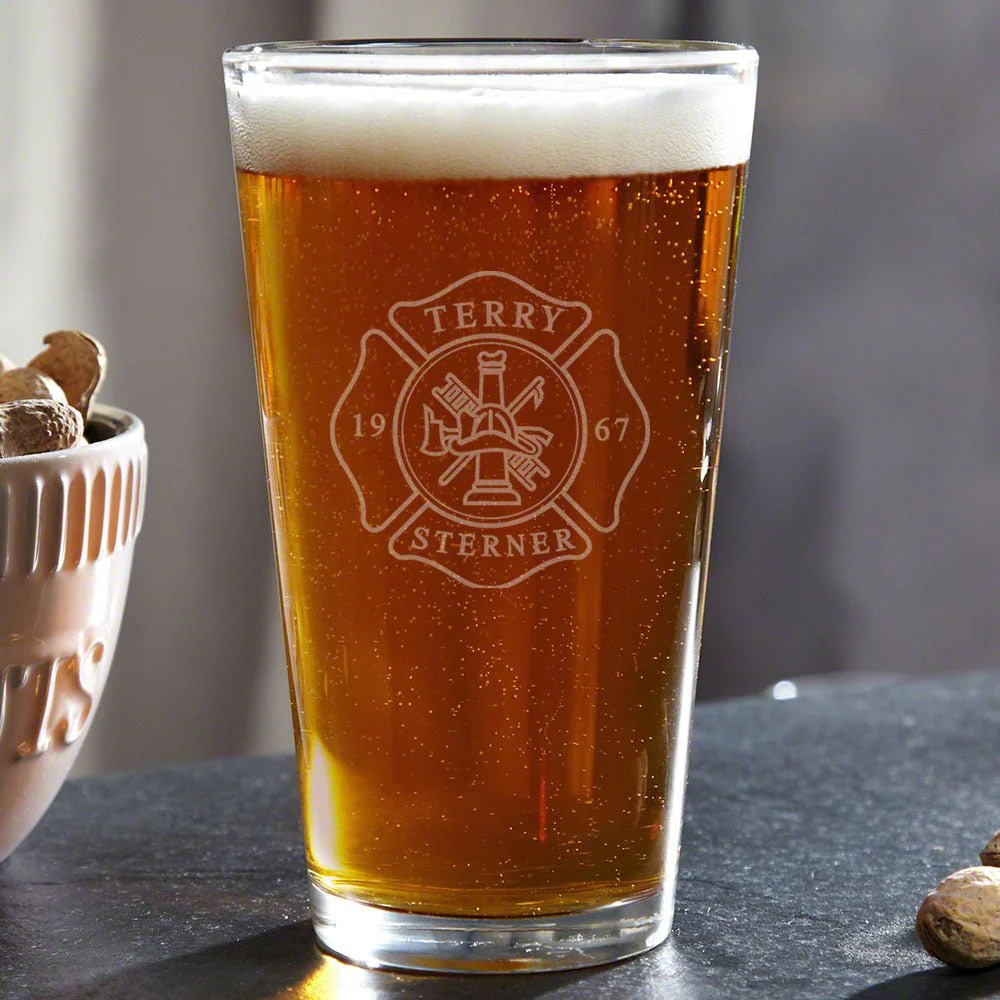 Firefighter Custom Beer Set with Engraved Wood Gift Box - Image 7
