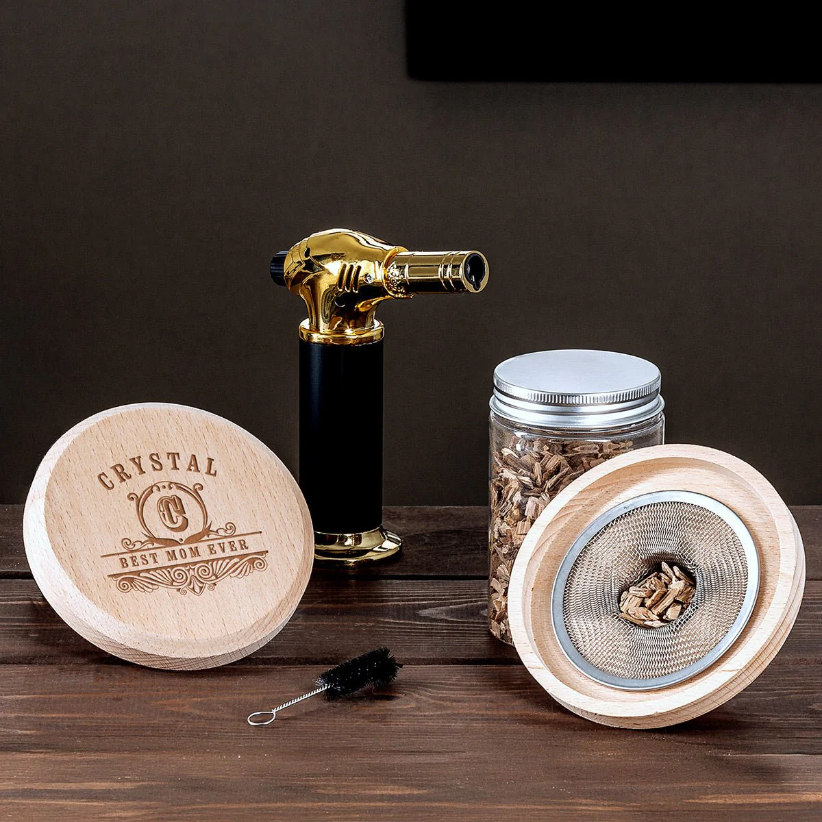 Halo Engraved Cocktail Smoker Kit 5pc with Torch - Image 6