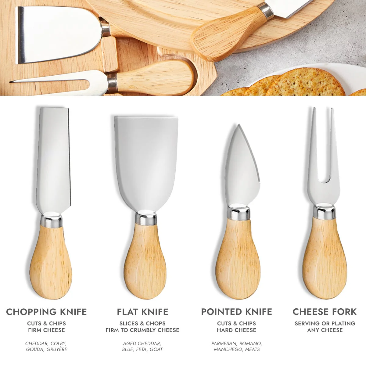 Engraved Swivel Cheese Board Set - Image 7