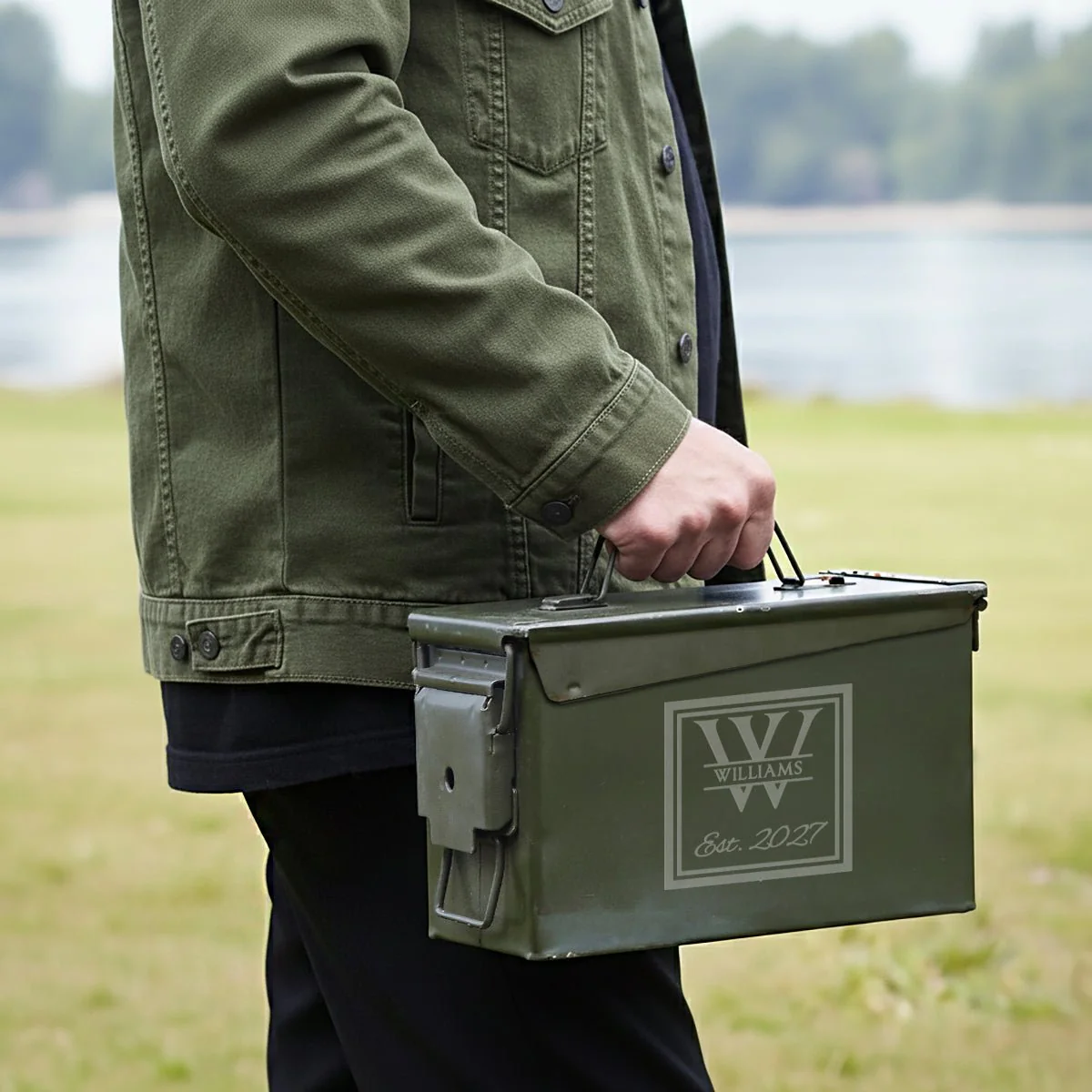 Personalized Ammo Can & Whiskey Groomsmen Gift Set - 5pc - Image 7