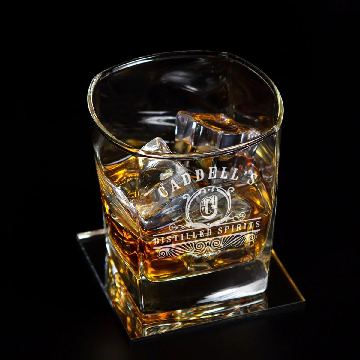 Custom Carson Decanter Set with Square Rocks Glasses - Image 7