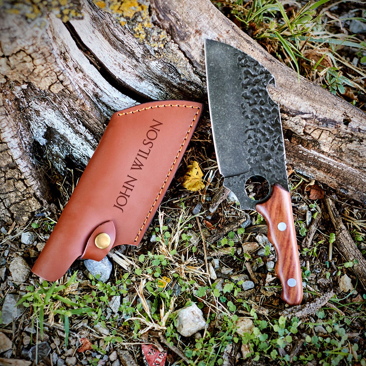 Be Bold Personalized Meat Cleaver Knife, Set of 5 - Groomsmen Gifts - Image 6
