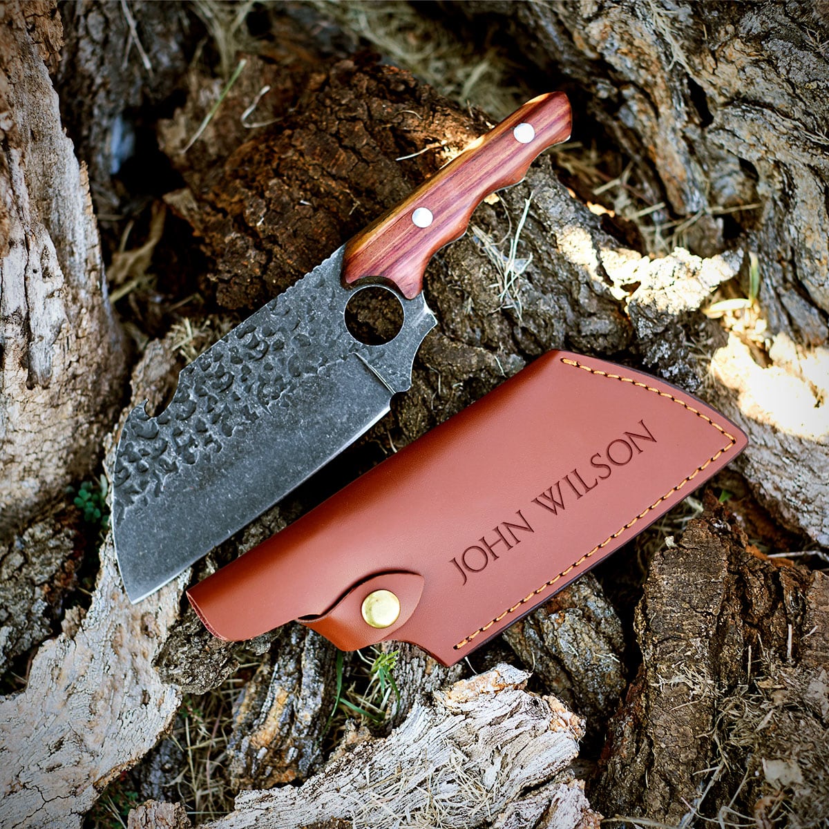 Be Bold Personalized Meat Cleaver Knife, Set of 5 - Groomsmen Gifts - Image 8