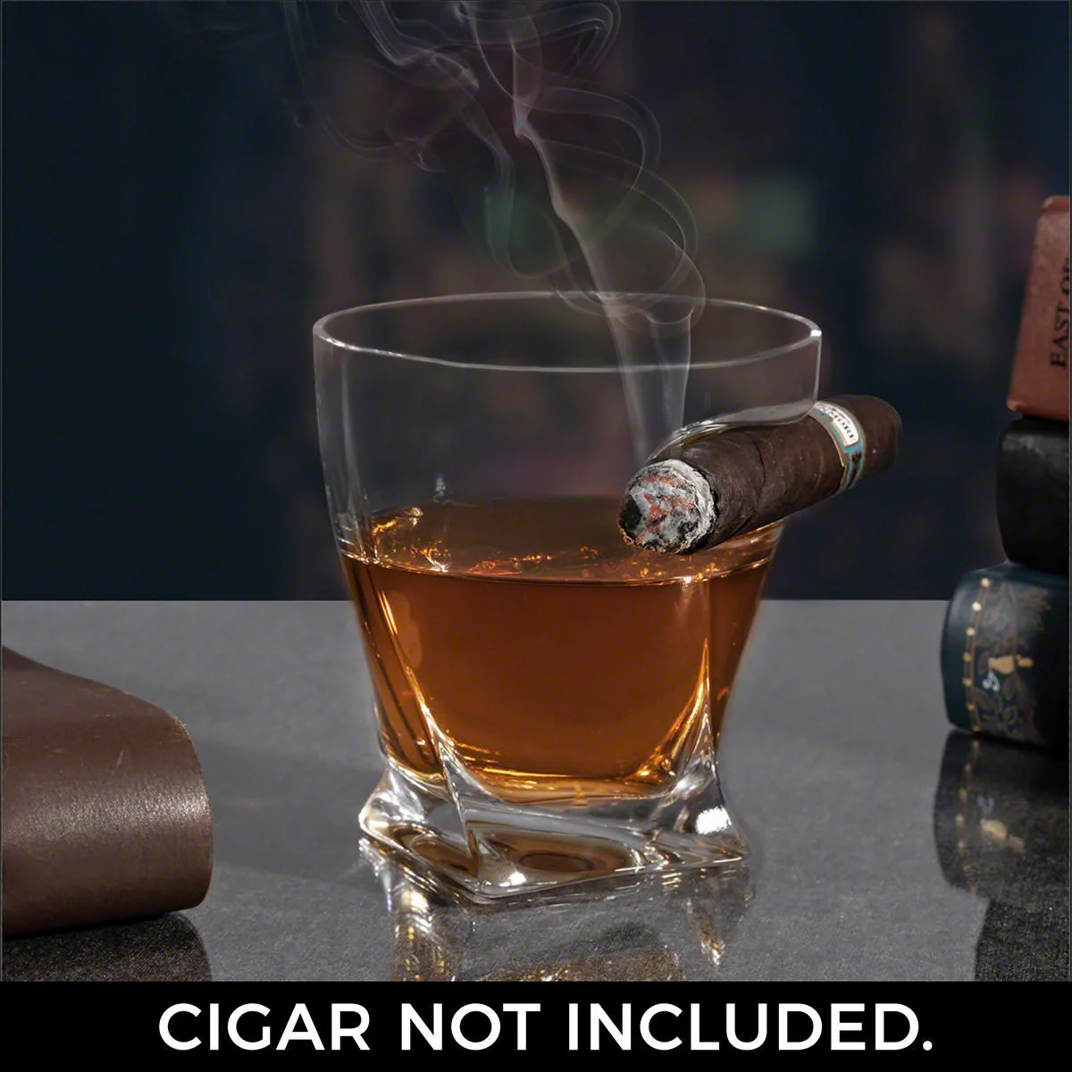 Personalized Twist Whiskey Cigar Glasses - Image 8