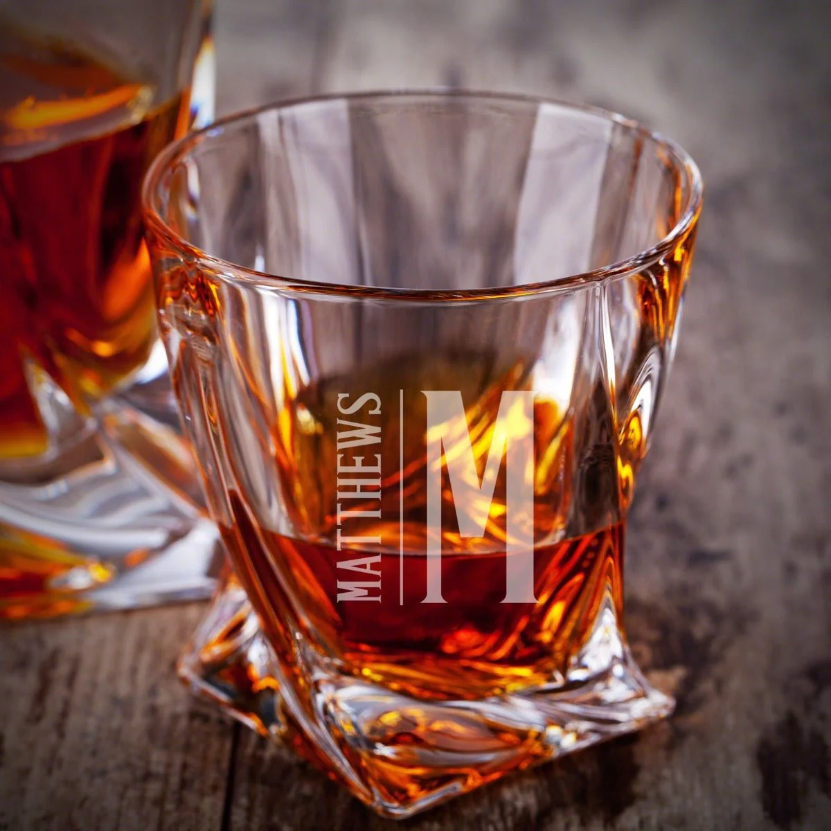 Personalized Whiskey Decanter with Rocks Glasses & Luxury Box Set - 7pc - Image 12