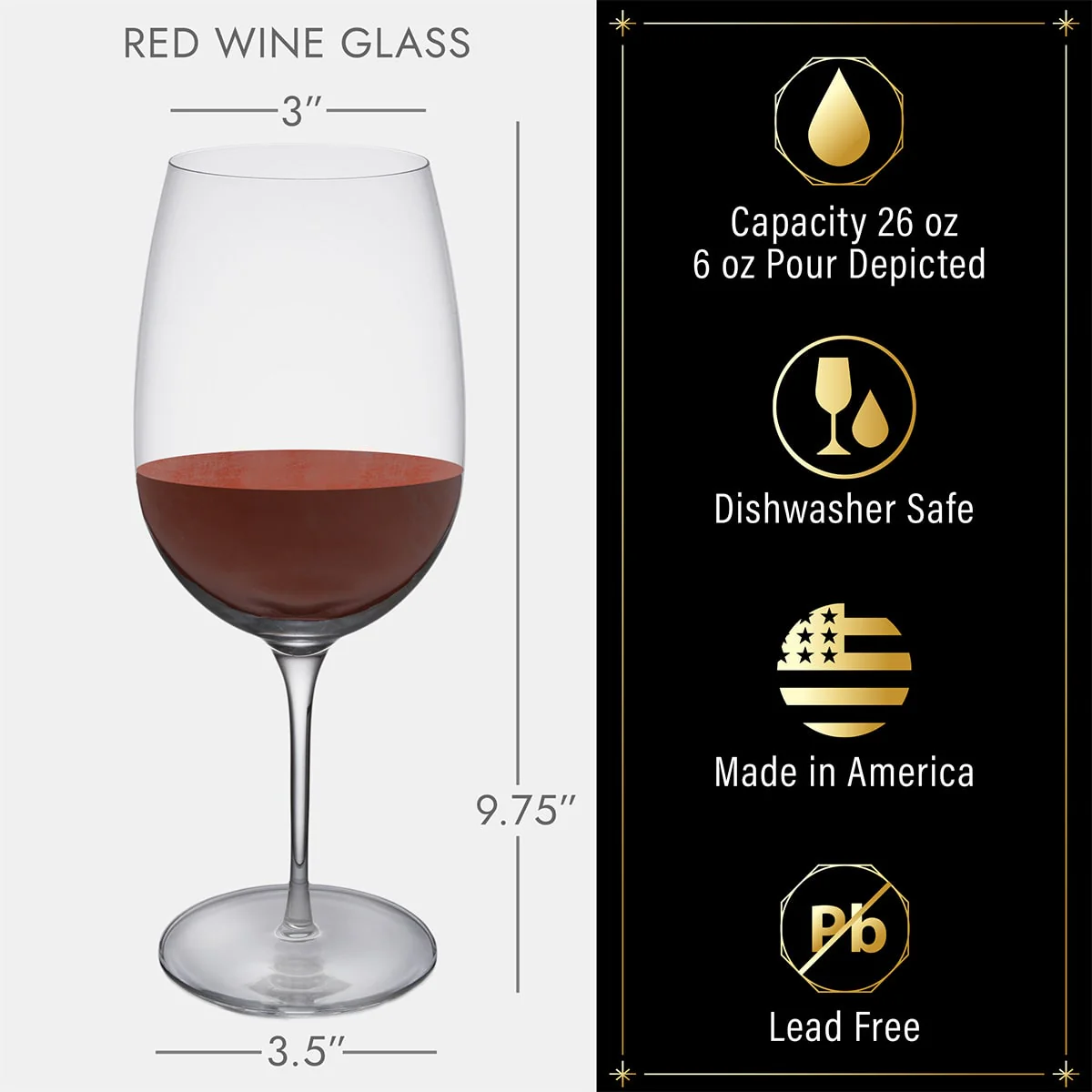 Reims Custom 5pc Luxury Wine Gift Set with Decanter & Glasses - Image 4