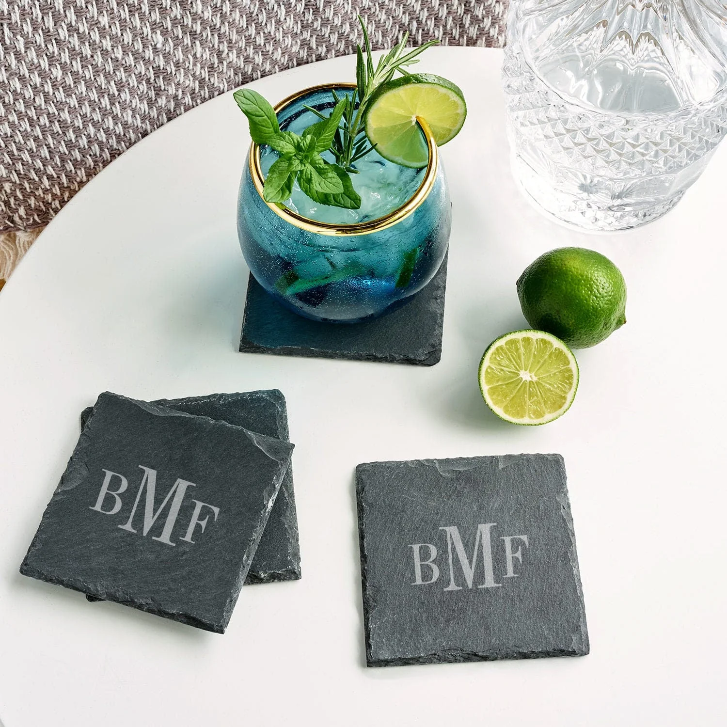 Franklin Personalized Slate Coasters, Set of 4 - Image 9