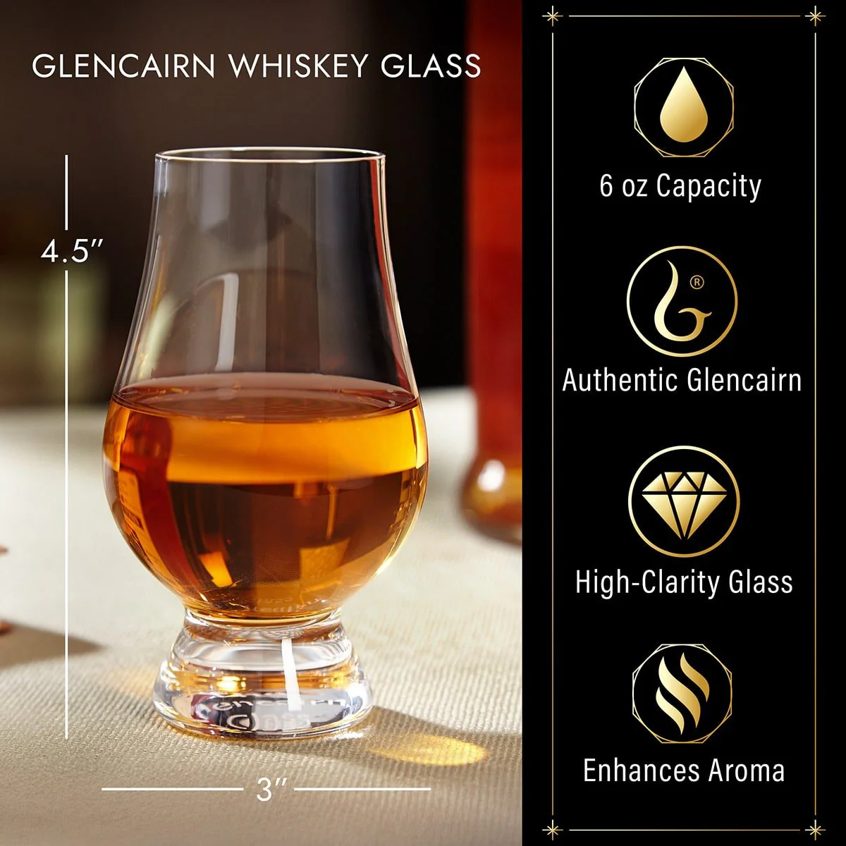 Personalized Glencairn Whiskey Gift Set with Box - Image 4