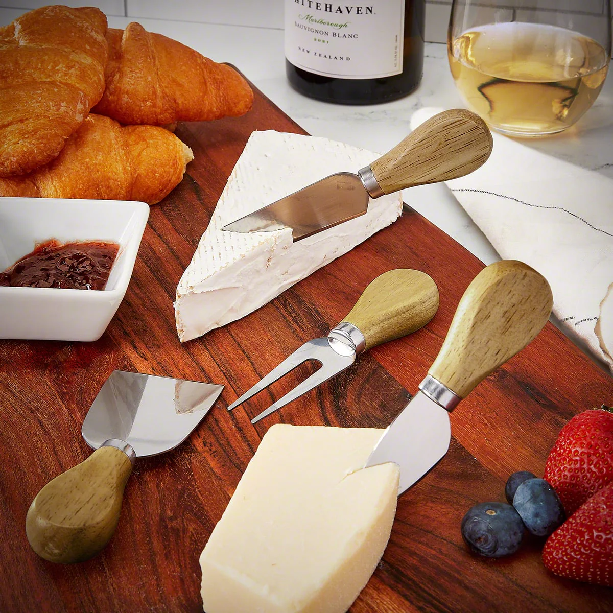 Trieste Engraved Charcuterie Board Set with Cheese Knife Set - Image 11
