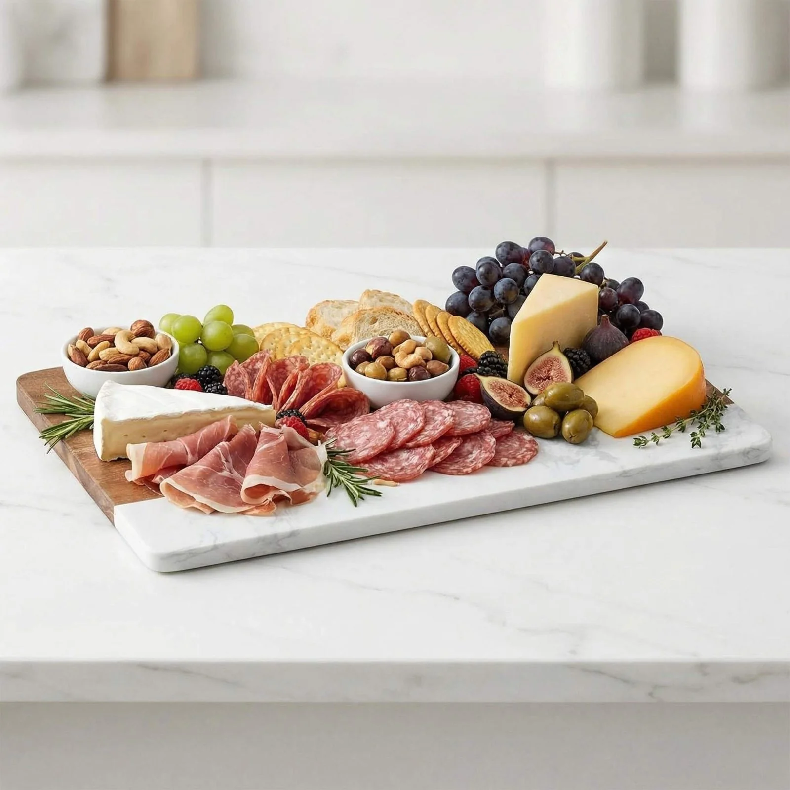 Trieste Engraved Charcuterie Board Set with Cheese Knife Set - Image 4
