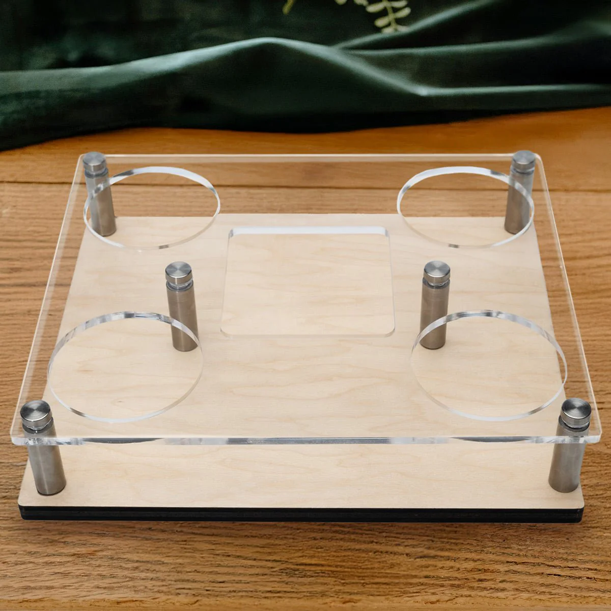 Personalized Whiskey Decanter Presentation Set with Buckman Glasses - Bar Serving Tray & Display Set - Image 12