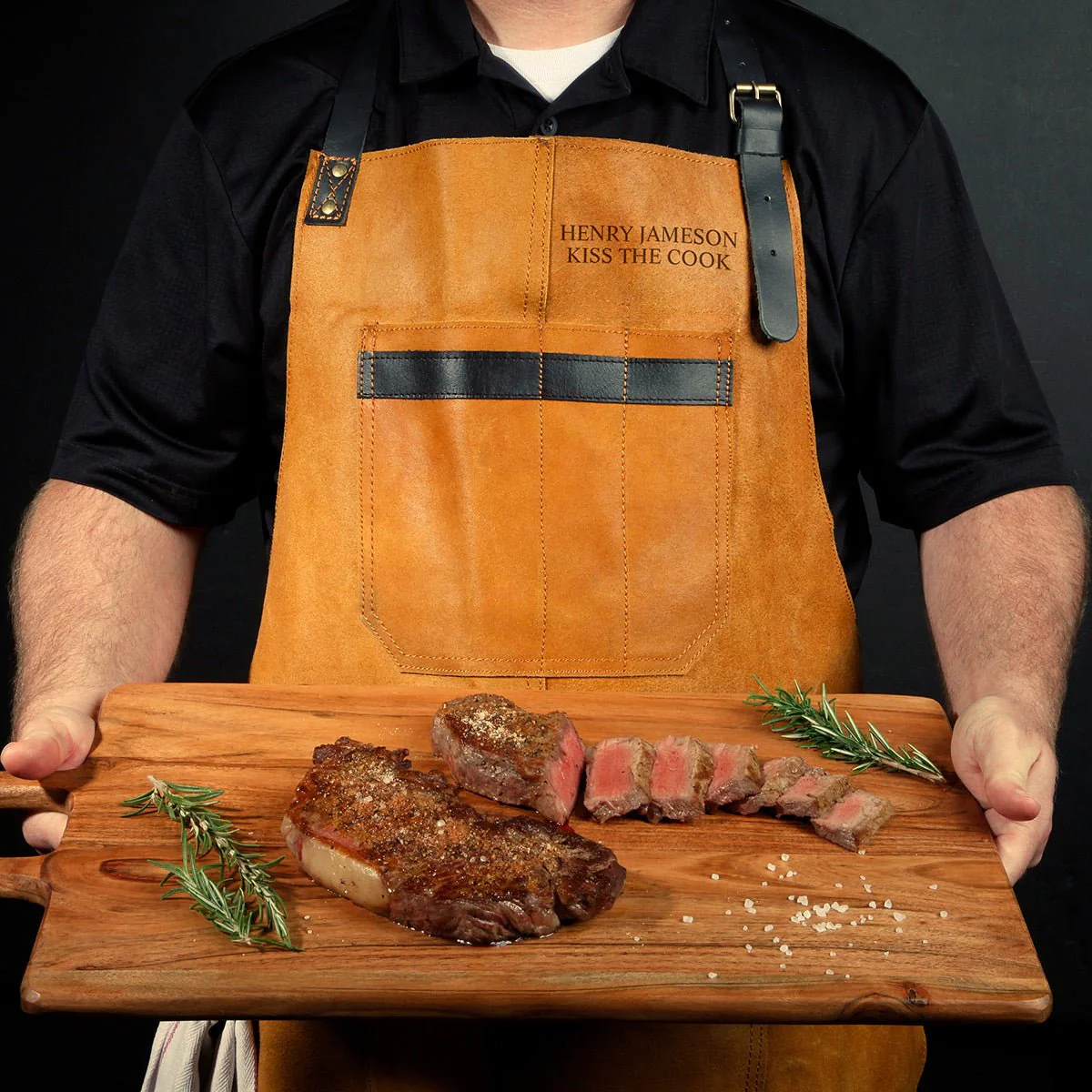 Vanguard Top Grain Multi-Pocket Leather Apron for Men - Image 5